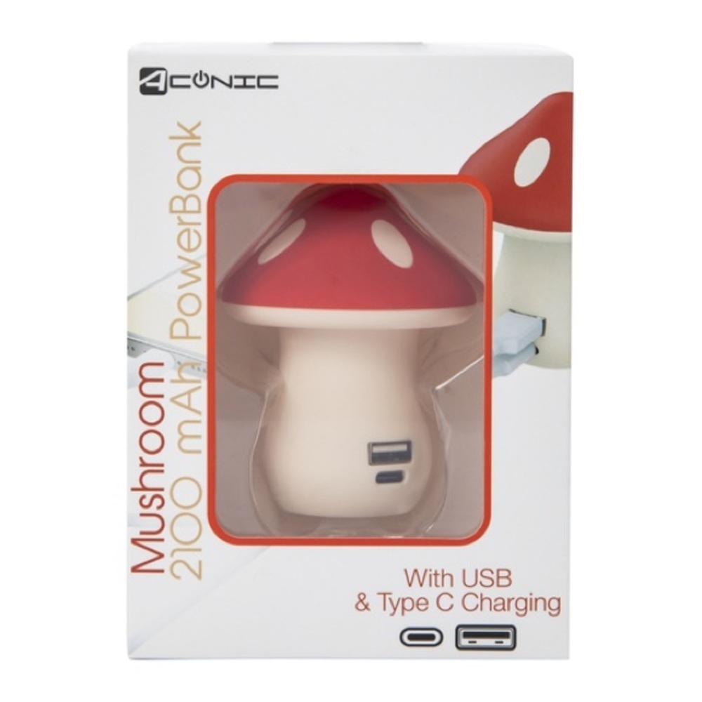 Mushroom USB Rechargeable Power Bank, NIB🍄 - Picture 2 of 9